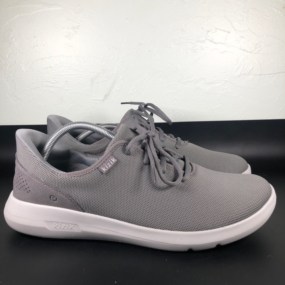 Kizik Madrid Eco Knit Smoke Grey Slip-On Sneakers Mens Size 13
